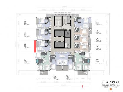 Dusit Sea Spire Pattaya (RESALE 1BR 27 floor)