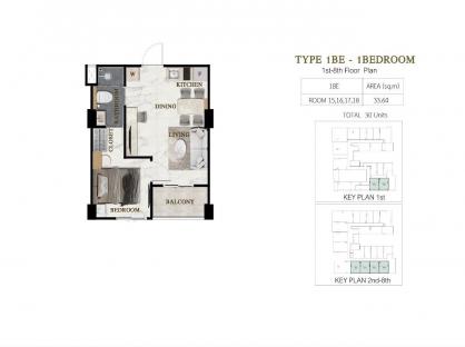 Siam Oriental Beach (RESALE 1BR 6 floor)