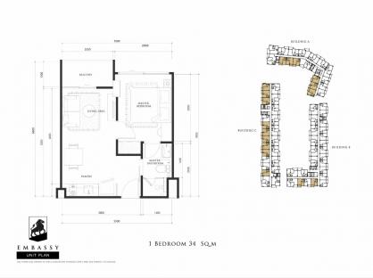 Embassy (RESALE 1-bed 7 floor)
