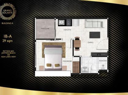 Grand Solaire Pattaya (RESALE 1BR 17 floor)