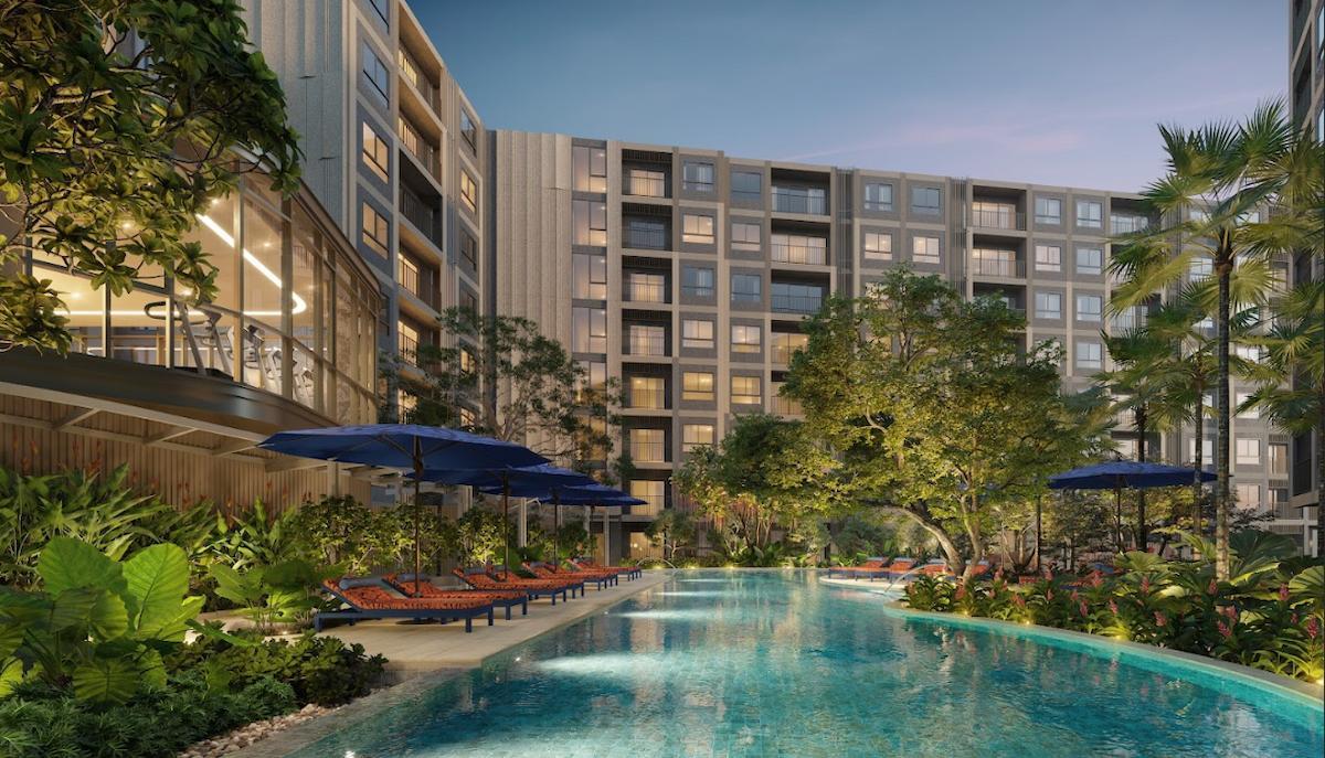 Продажа Квартира в Пхукет (Банг Тао) — The Base Cherngtalay с бассейном - фото 1