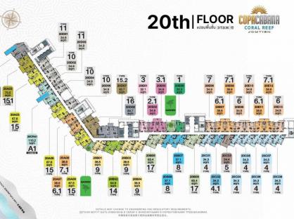 Copacabana Coral Reef (RESALE 1-bedroom 20 floor)