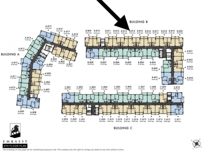 Embassy (RESALE 1-Bedroom 4 floor)