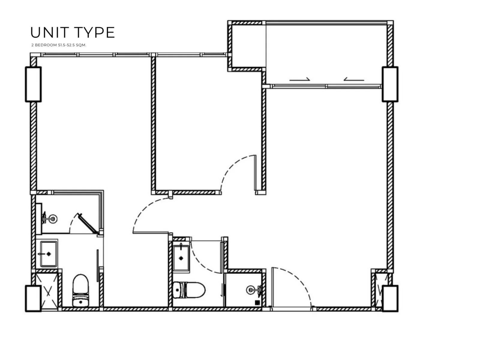 Планировка 2 BR Embassy World — квартиры от застройщика