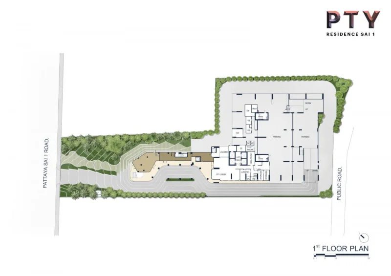 Мастер-план PTY Residence Sai 1 — План участка